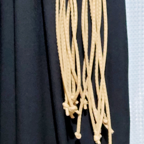 Southwest Boho Braided Leather & Fringe Belt - Picture 4 of 8